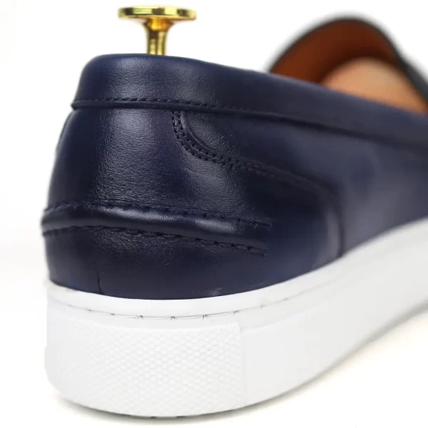 R'358 BASKETS EN CUIR BLEU – Image 3